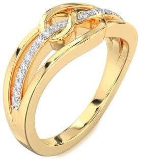 Diamond Gold Infinity Ring