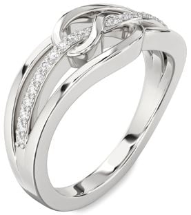 Diamond White Gold Infinity Ring