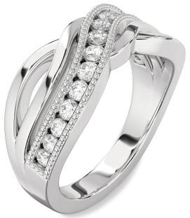 Diamond Platinum Infinity Ring