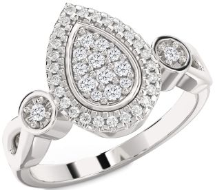 Diamond White Gold Round Promise Ring