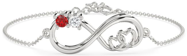Platinum Infinity Chain Bracelet