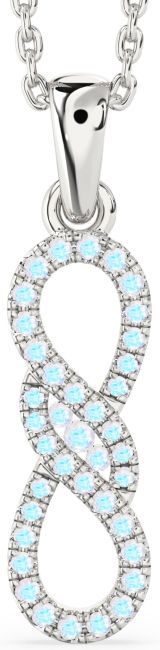 Moonstone Silver Infinity Necklace
