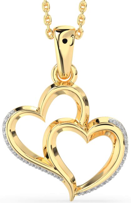 Diamond Gold Heart Necklace