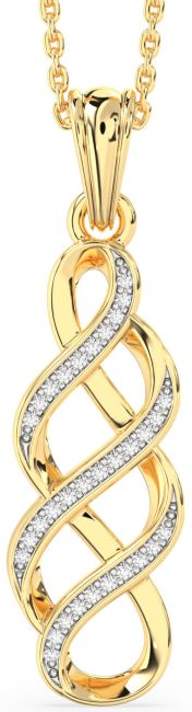 Diamond Gold Infinity Necklace