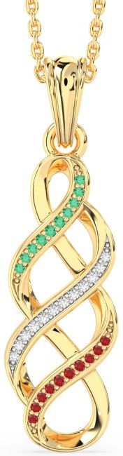 Gold Silver Infinity Necklace