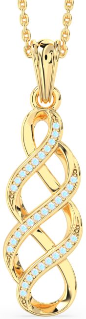 Moonstone Gold Infinity Necklace