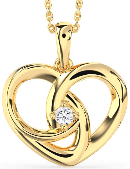 Diamond Gold Heart Necklace