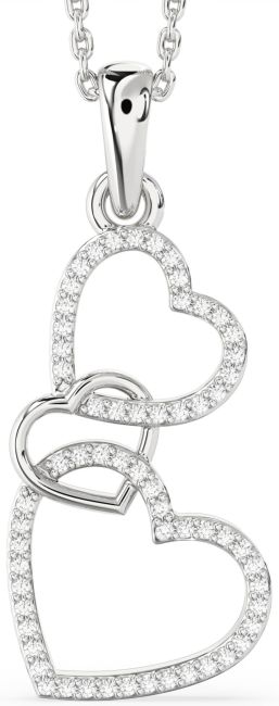 Diamond White Gold Heart Necklace