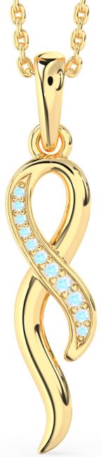 Moonstone Gold Infinity Necklace