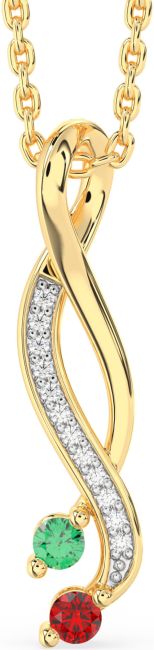 Diamond Gold Infinity Necklace