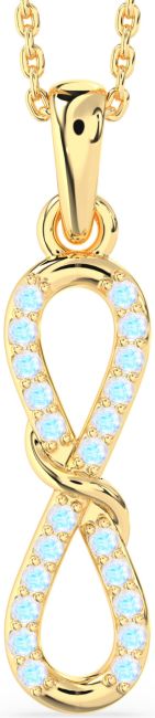 Moonstone Gold Infinity Necklace