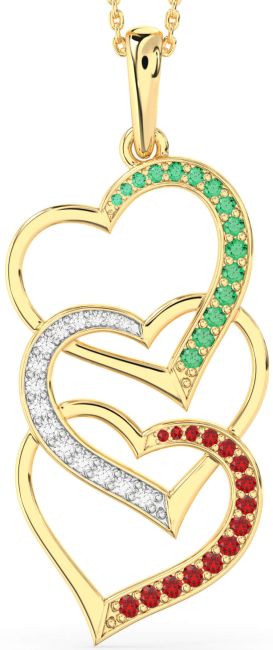 Large Gold Heart Necklace