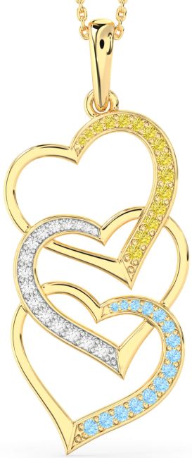 Large Gold Heart Necklace