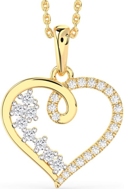 Diamond Gold Heart Necklace
