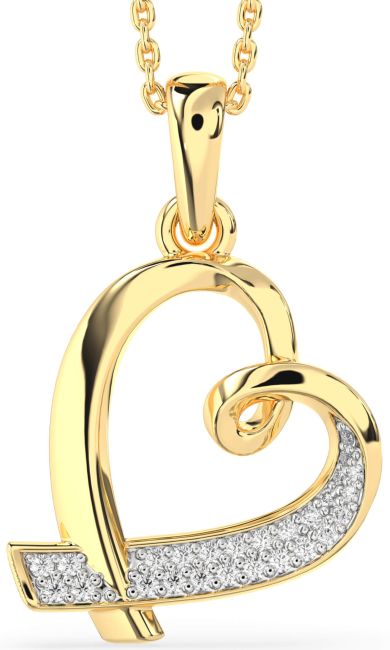 Diamond Gold Heart Necklace