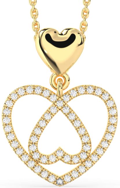 Diamond Gold Heart Necklace