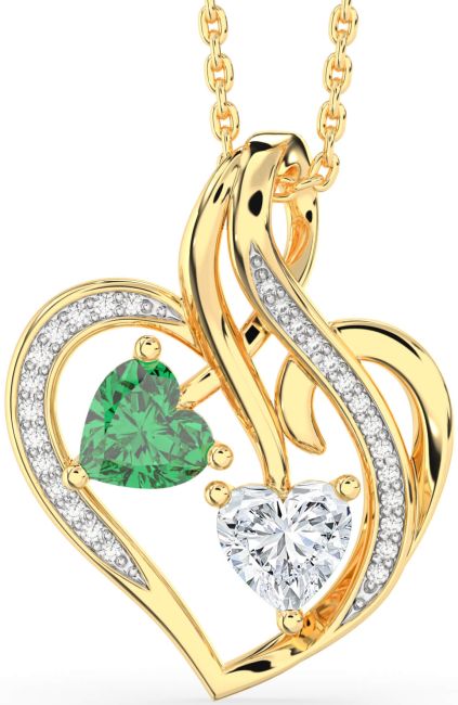 Diamond Gold Heart Necklace