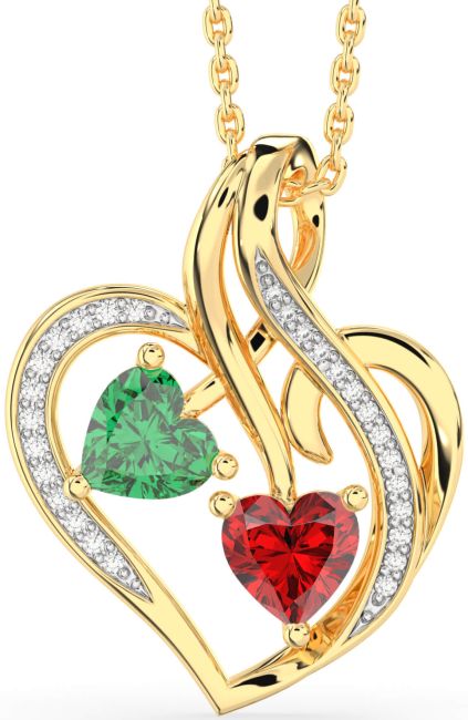 Diamond Gold Heart Necklace