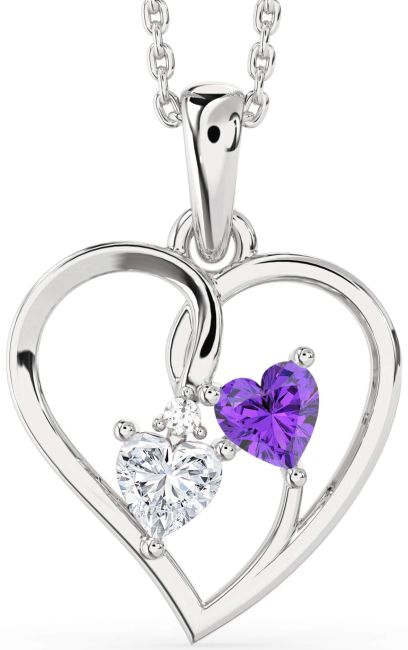 Platinum Heart Necklace
