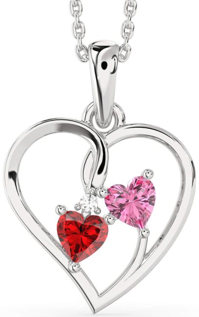 Platinum Heart Necklace