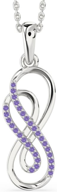 Alexandrite Platinum Infinity Necklace