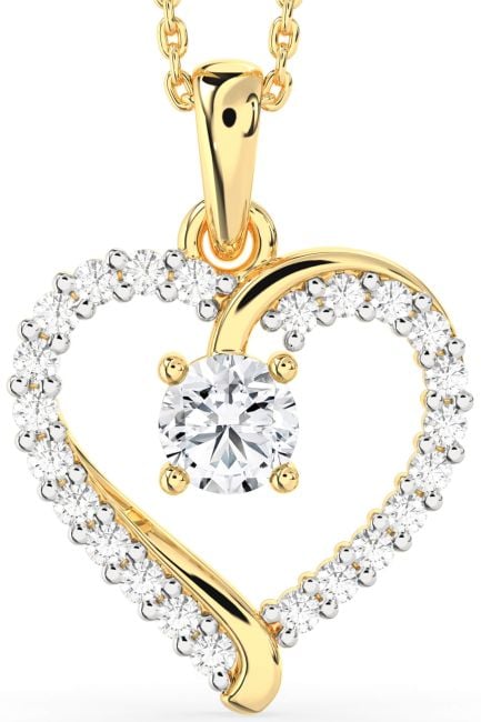 Diamond Gold Heart Necklace