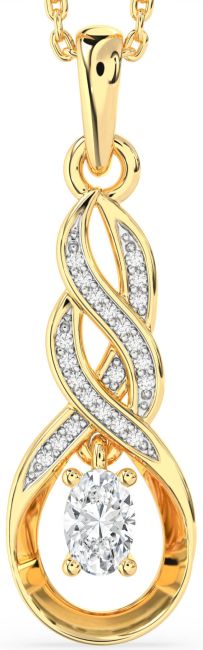 Diamond Gold Infinity Necklace