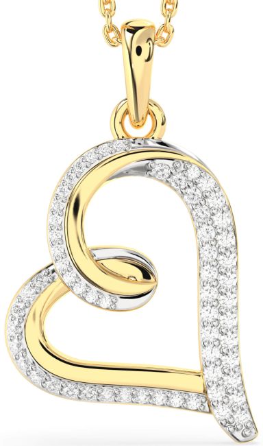 Diamond Gold Heart Necklace