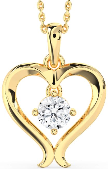 Diamond Gold Heart Necklace