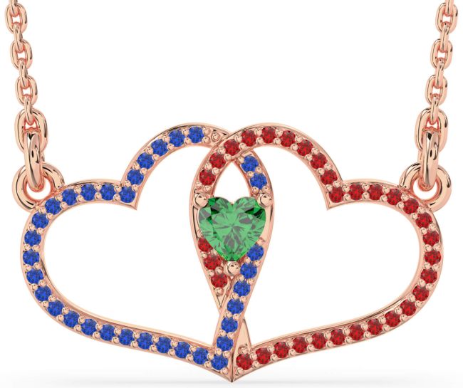 Large Rose Gold Heart Necklace
