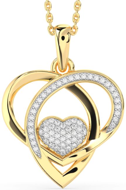 Diamond Gold Heart Necklace