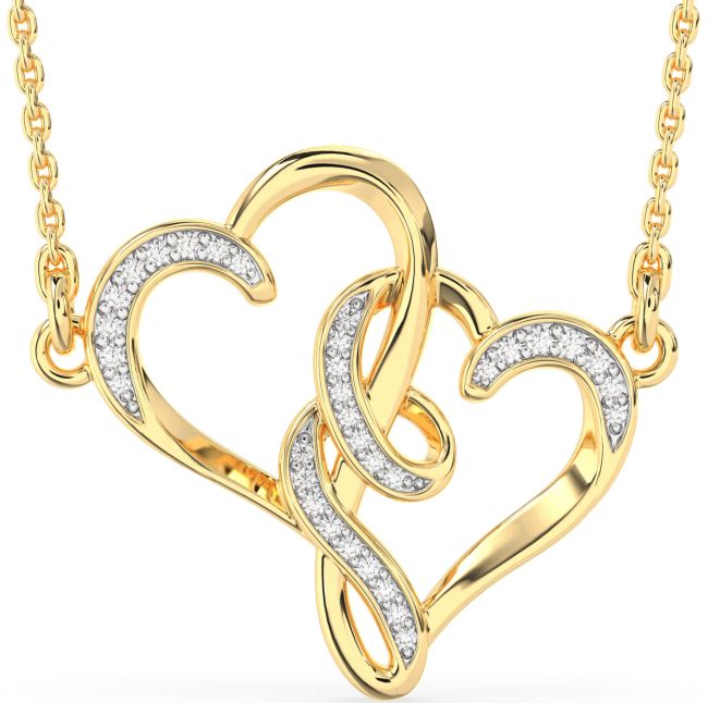 Diamond Gold Heart Necklace