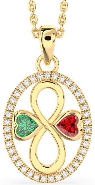 Diamond Gold Infinity Necklace