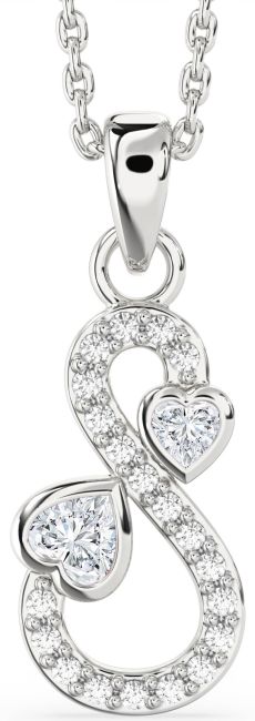 Lab Diamond Platinum Infinity Necklace
