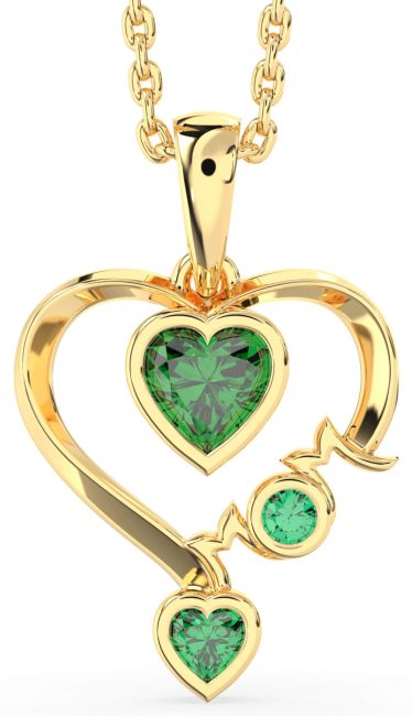 Emerald Gold Necklace