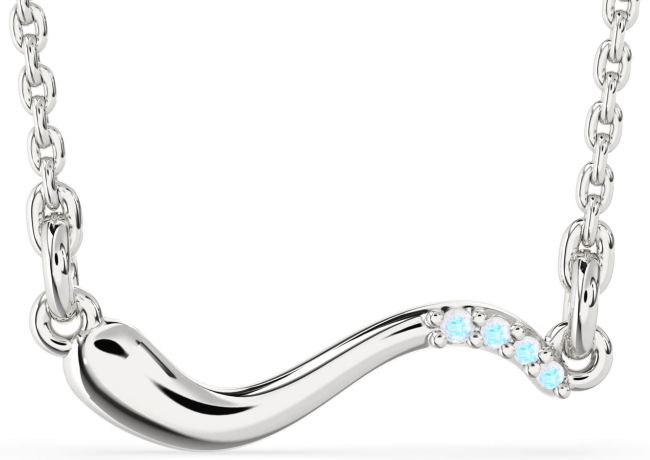 Moonstone Silver Snake Necklace