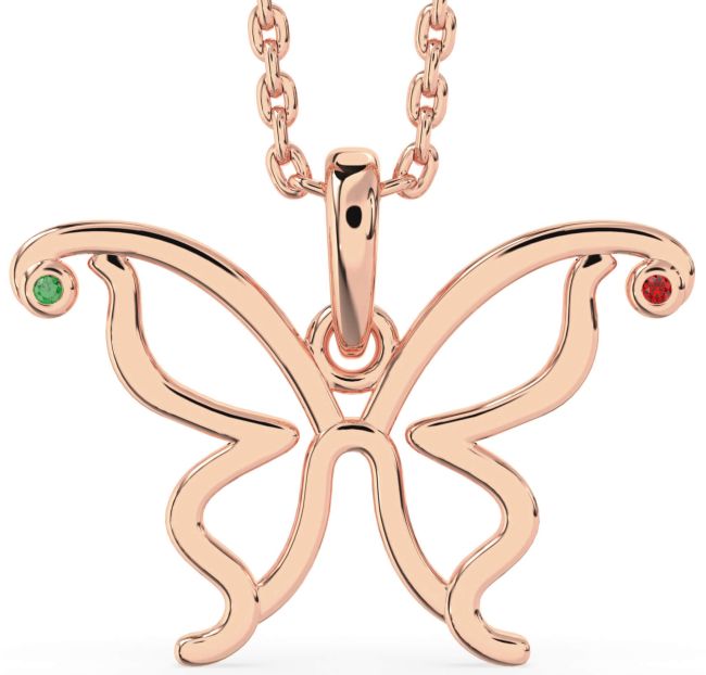 Rose Gold Butterfly Necklace