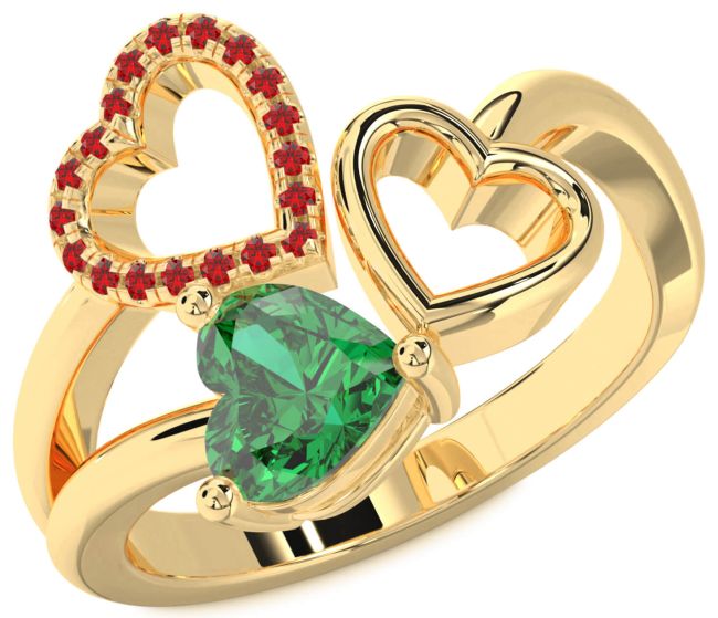 Gold Heart Promise Ring