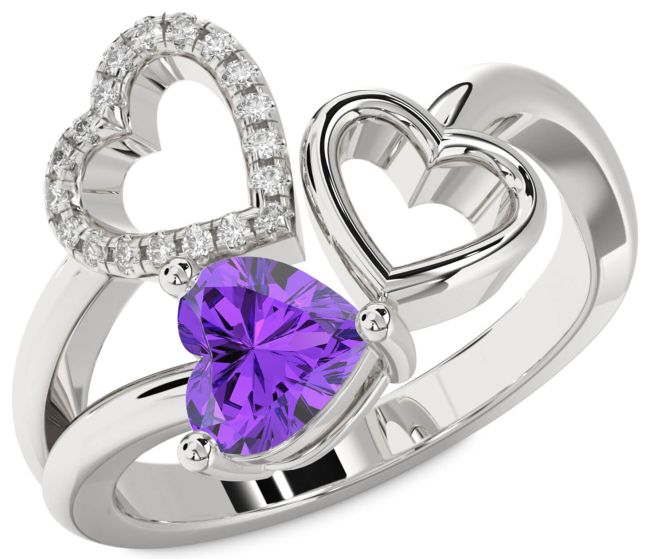 Silver Heart Promise Ring