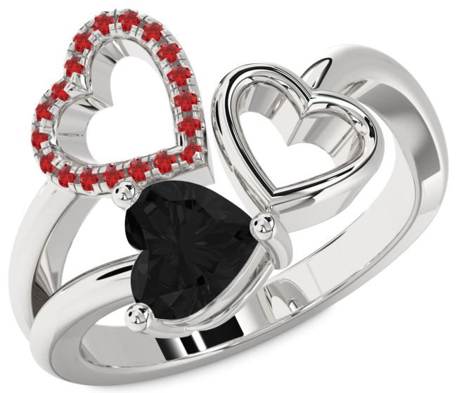 Silver Heart Promise Ring