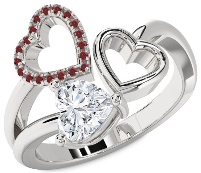 Silver Heart Promise Ring