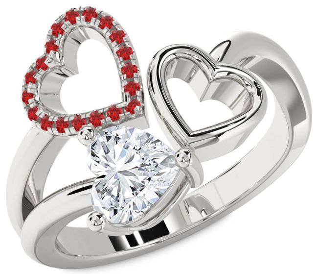 Silver Heart Promise Ring