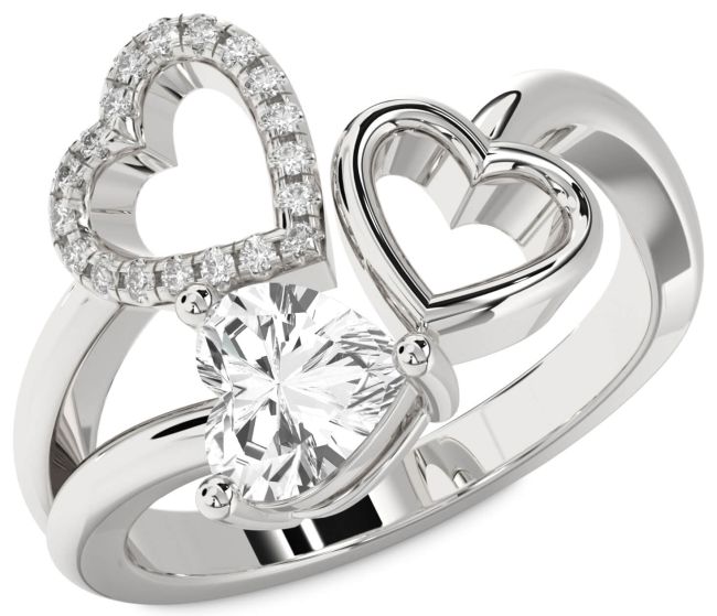 Silver Heart Promise Ring