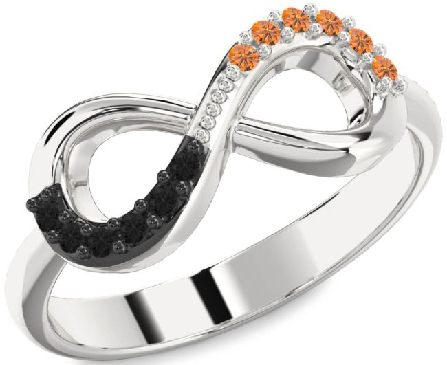 Silver Infinity Round Promise Ring