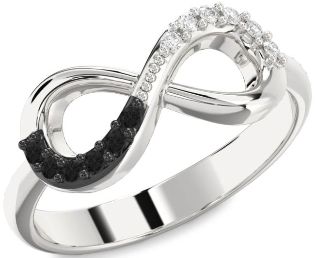 Silver Infinity Round Promise Ring