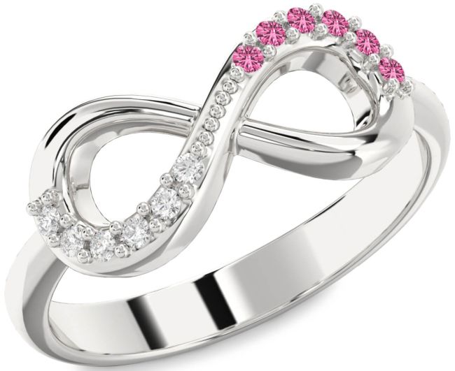 Silver Infinity Round Promise Ring