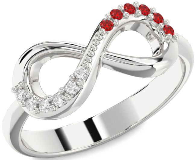 Silver Infinity Round Promise Ring