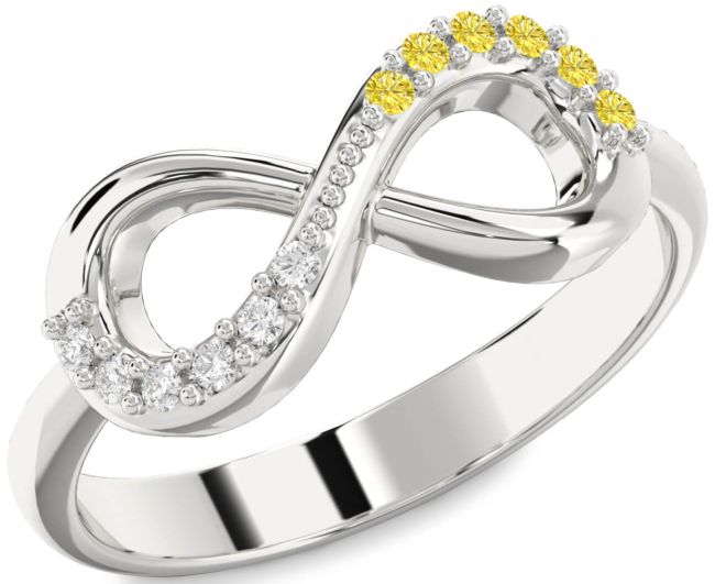 Silver Infinity Round Promise Ring