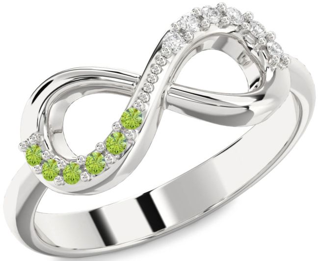 Silver Infinity Round Promise Ring