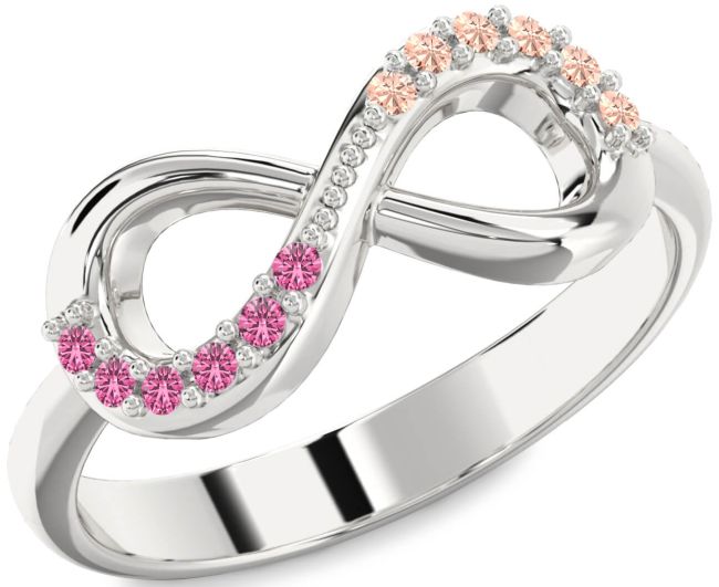 Silver Infinity Round Promise Ring